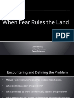 When Fear Rules The Land