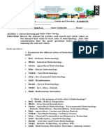 STE Elective - Biotech - Q4 - W1 8 - Learning Activity Sheets 1