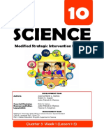 Science: Modified Strategic Intervention Materials