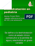 Deshidratación en Pediatría, Cuidados de Enfermeria, Electrolitos, Sales de Rehidratacion, Pediatria, Medio Interno, Agua, Deplecion