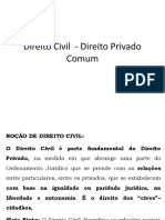 Direito Civil - Direito Privado Comum