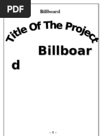 Billboard Project Report