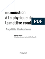 Crépieux, Adeline - Introduction À La Physique de La Matière Condensée - Propriétés Électroniques-Dunod (2019)