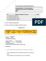 Reporte de Resultados Laboratorio N°9 Química Inorgánica