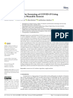 An Iot Framework For Screening of Covid-19 Using Real-Time Data From Wearable Sensors