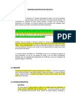 MEMORIA DESCRIPTIVA DEL PROYECTO - Resuminda