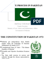 Legislative Process in Pakistan: Imtiaz Yousaf