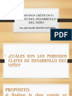 3-Clase - Periodos Críticos o Claves Del Desarrollo Del Niño