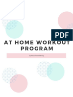 At Home Workout Program: by Missfitandnerdy