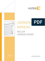 Operating Manual: Roller Garage Doors