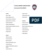 Cronograma de Actividades