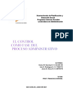 El Control Como Fase Del Proceso Administrativo