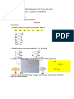 Examen de Subsanación Ciclo Vi Level Pre - A1