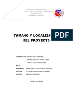 Bolo 3 Tamaño y Localizacion