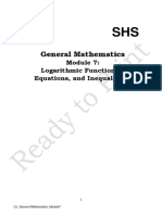 General Mathematics: Logarithmic Functions, Equations, and Inequalities