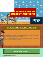 English Material - The Agreement of Subject and Verb