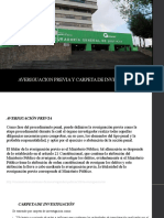 Averiguacion Previa y Carpeta de Investigacion