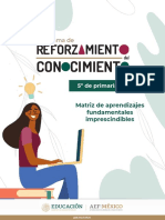 Matriz de Reforzamiento 5° Primaria