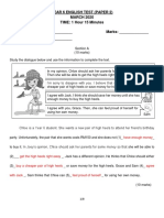 Year 6 English Test Paper 2 March 2020