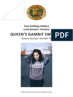 Queen'S Gambit Sweater: Free Knitting Pattern