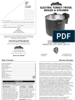 Electric Turkey Fryer, Boiler and Steamer (En)