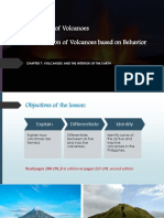 Formation and Classification of Volcanoes Based On Behavior