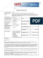 Bid Notice Abstract: Invitation To Bid (ITB)