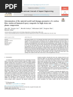 Determination of The Material Model and Damage Parameters of A Carbon Fiber Reinforced Laminated