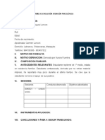 Formato Ficha de Seguimiento y Evaluacion Psicologica