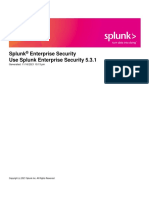 Splunk Enterprise Security Use Splunk Enterprise Security 5.3.1