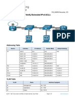 5.5.2 Lab - Configure and Verify Extended IPv4 ACLs Angabe