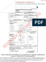 Xii Mathematics Formula Sheet