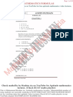 Xi Mathematics Formulas