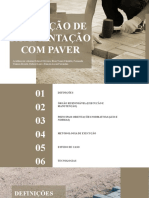 Execução de Pavimentação Com Pave Paver