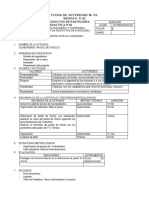 FICHA DE ACTIVIDAD Pastel de CHOCLO