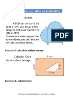 5 - Exercices-Aires-Et-Perimetres-Cinquieme