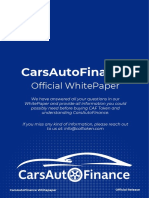 Carsautofinance: Official Whitepaper