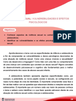 Violência Sexual: Vulnerebilidades e Efeitos Psicológicos