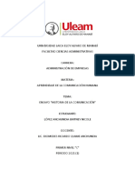 Ensayo Historia de La Comunicación