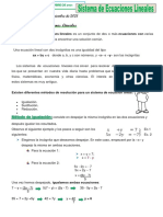 Teoria de Sistema de Ecuaciones Lineales 03 de Noviembre 6to