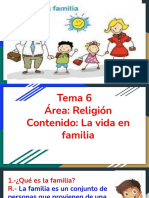 Tema 6 La Vida en Familia