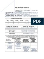 Plan de Gestión Del Proyecto 1.-Preliminar