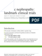 Diabetic Nephropathy: Landmark Clinical Trials