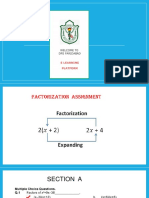 Factorization Assignment