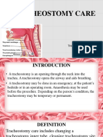 Tracheostomy Care: Thanuja Eleena Mathew