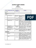 Sample Electrical Safety Training Programme