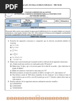 TALLER DE NIVELACIÓN Matemáticas Octavo 2021