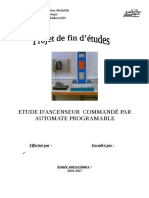 Etude D'Ascenseur Commandé Par Automate Programable