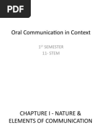 COR1 Oral Communication in Context