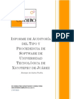 Informe Final de Auditoria de La Universidad